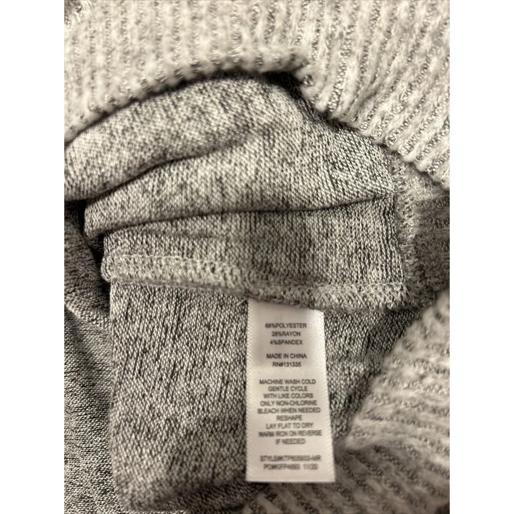 Lola and grace Women's Gray Pullover Sweater L Oversized